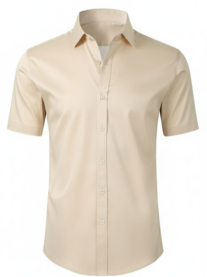 Luxory® - Camisa  antiarrugas manga corta