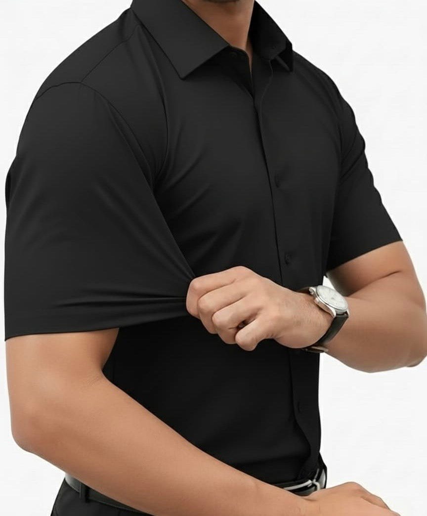 Luxory® - Camisa  antiarrugas manga corta